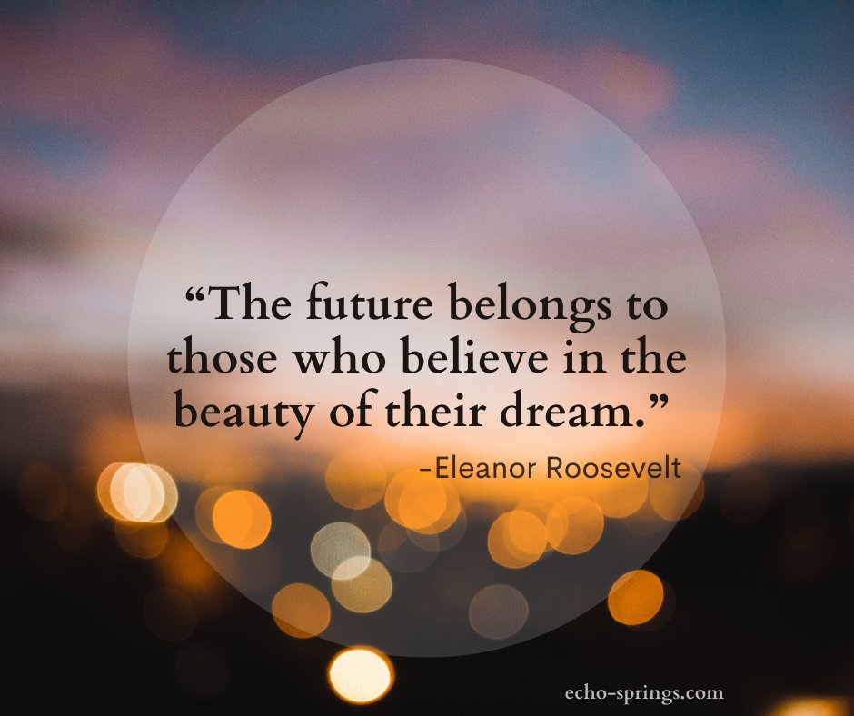 EchoSprings_ID's tweet image. “The future belongs to those who believe in the beauty of their dream.”  -Eleanor Roosevelt

.
.
.

#echosprings #echospringstransitionstudycenter  #freshstartforyoungadults #findyourpath #empoweringyoungadults