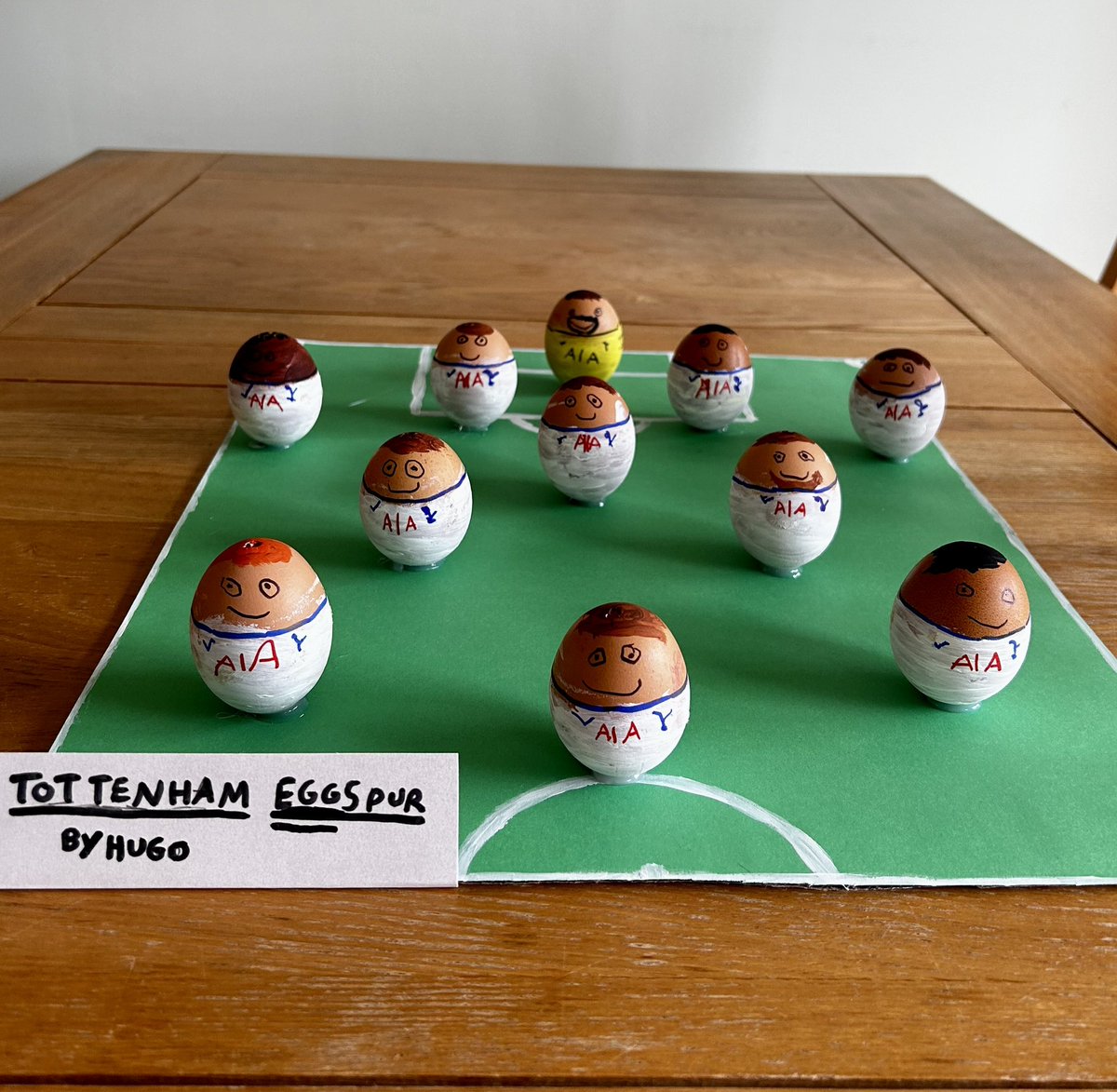 lori_lipscomb5's tweet photo. Hugo’s homework 😂😂 @SpursOfficial , we hope you like it 🤍🤍 @Emerson_Royal22 @HKane @Sonny7  @ericdier @CutiRomero2  #spurs #coys #harrykane #tottenham #TottenhamHotspur https://t.co/iFW2zfbwoV