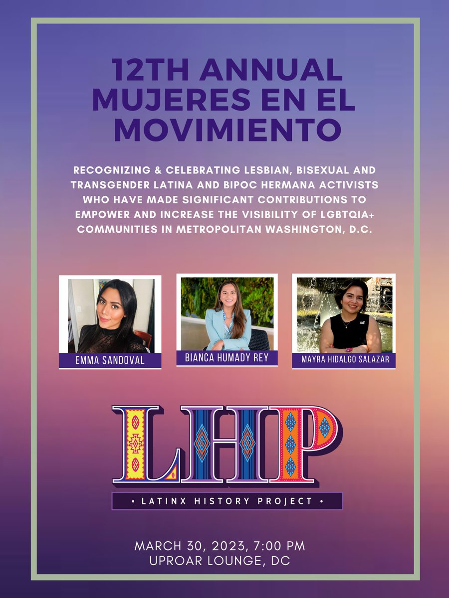 Join us this Thursday 7pm to learn more about these amazing women at Uproar DC! #WomensHistoryMonth #FreeCommunityEvent