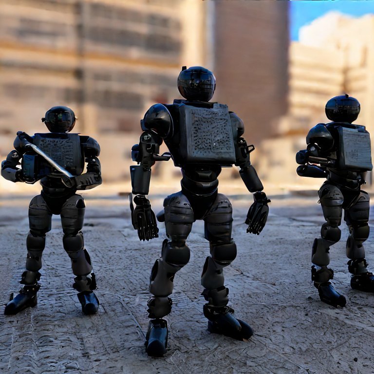 OrbitingInnos's tweet photo. As the idea of a robot police force gains traction, we must ensure that the use of AI in law enforcement is transparent, accountable, and respectful of human rights. #RobotPolice #AIinLawEnforcement #StableDiffusionAI #GPT4 https://t.co/Vsun0qsdvF