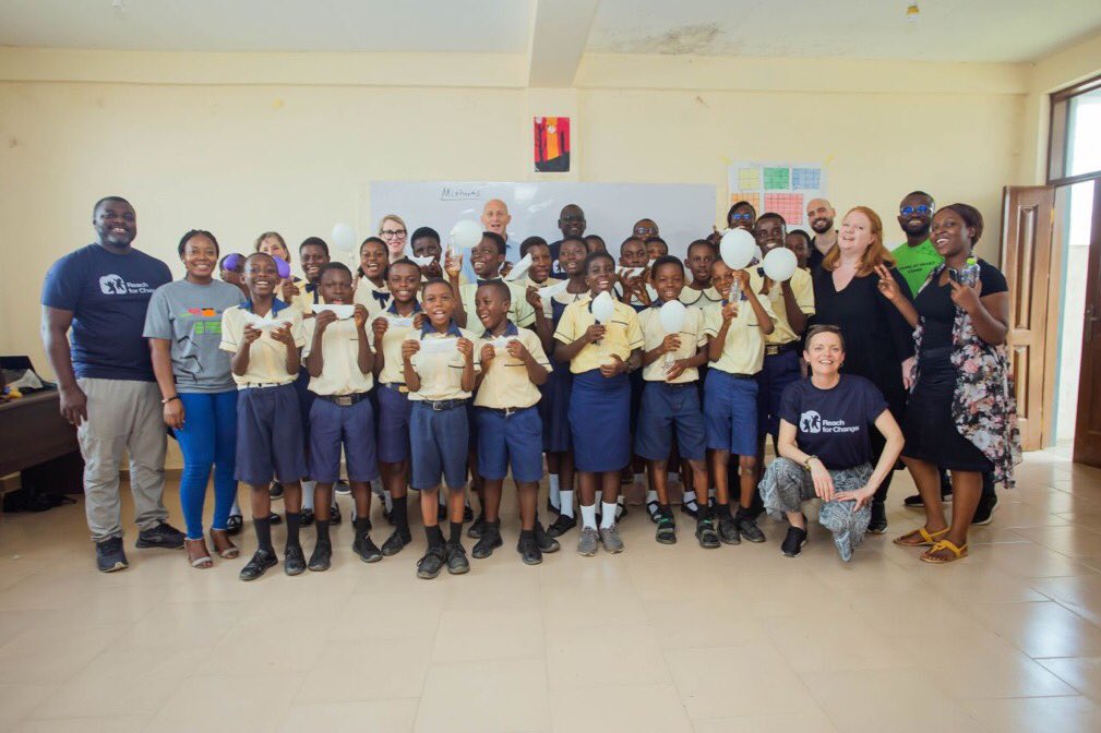 youngatheartgh's tweet photo. Yesterday we had the pleasure of hosting CEO, board members &amp; management of @reachforchange_ 

An afternoon well-spent,engaging with students through our solar powered charging cart,devices &amp; #AnanseTheTeacher gamified app,which uses African folklore for practical STEAM lessons! https://t.co/njnLleSZoy