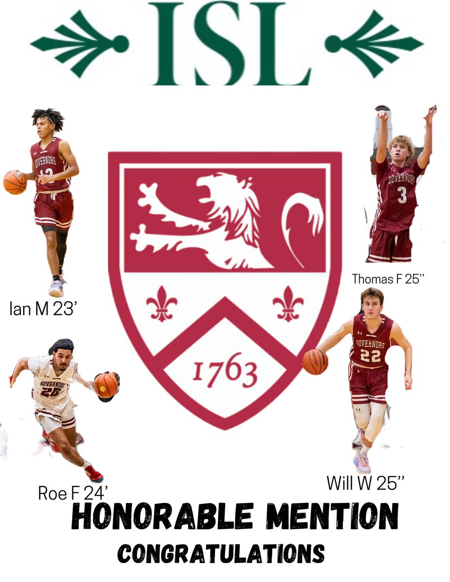 We have a few student athletes who were awarded with post season honors !  

Congratulations to our 4 guys for making <a href="/ISLSPORTS/">The ISL</a> Honorable Mention team !
