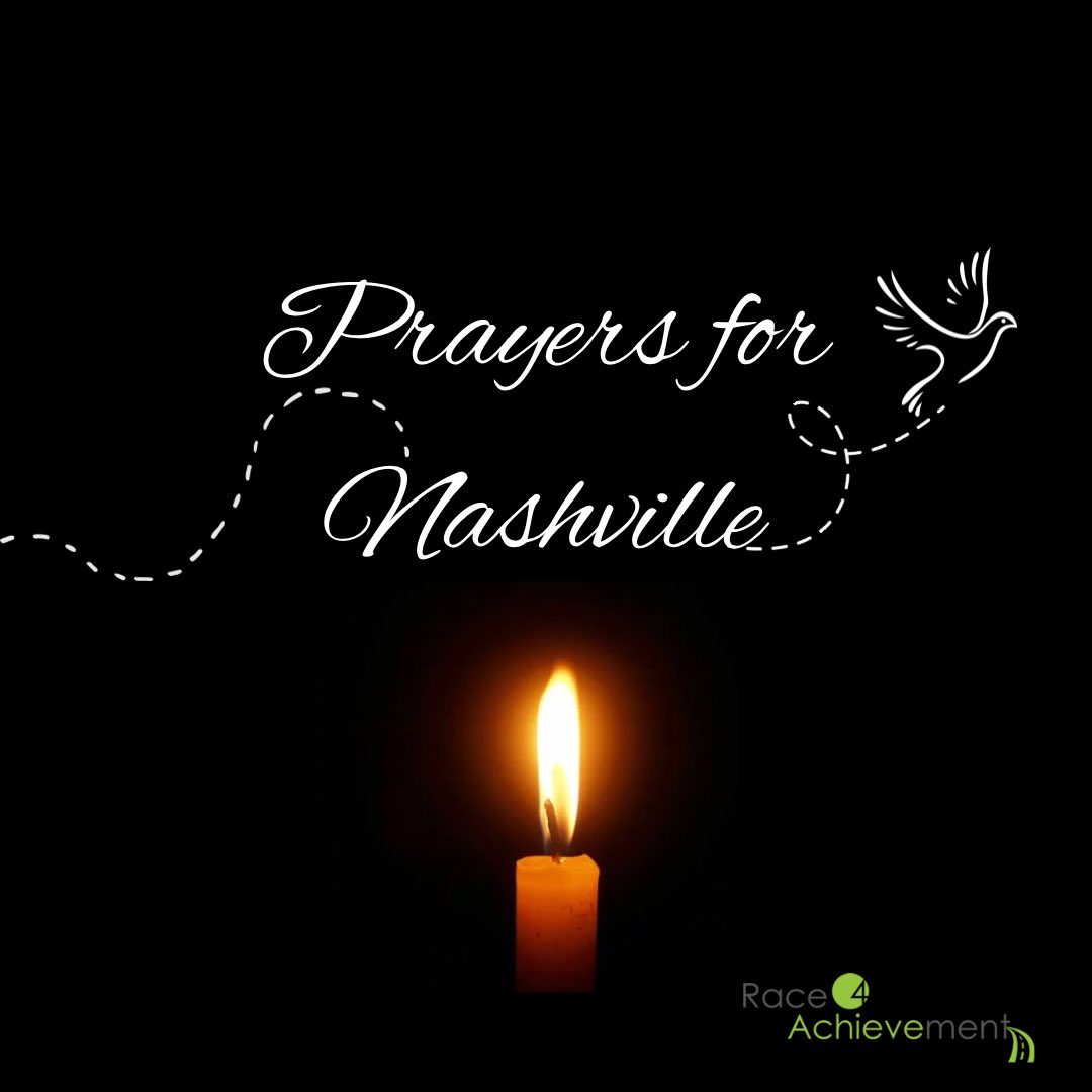 Race2Achieve's tweet image. Sending our deepest condolences to the families, friends, faculty, and staff of The Covenant School in Nashville, TN. 

#EndGunViolence #StopSchoolShootings #TN #Tennessee #Nashville