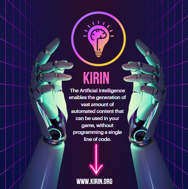 Kirin is an AI solution for Procedural Content Generation. 👏
#kirin #ai #artificialintelligence #metaverse  #proceduralgeneration #indiegame #indiegames #indiedev #gamedev #game #gamedevlife #indiedeveloper #indiedevelopers #indiegame #indiedevblog #ind