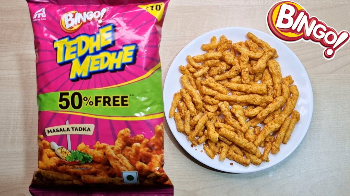 DvpReviews's tweet image. youtu.be/jzIfnNBZ9Yk
Bingo Tedhe Medhe👆Snacks Review,

Bingo Tedhe Medhe Masala Tadka Snacks - 40g
amzn.to/42DXhki

#BingoTedheMedhe
#BingoAchhaAaloo
#TedheMedhe
#BingoTedheMedheMasala
#BingoKurkure
#MasalaTadka
#ITCBingo
#BingoTedheMedheKurkure
#DvpReviews