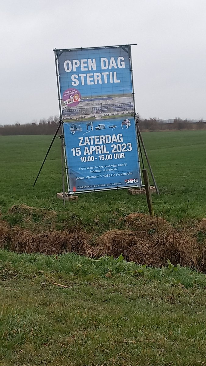Al gespot langs de A7, N31 of N355? Onthoud 15 april 2023 Open Dag Stertil in Kootstertille.