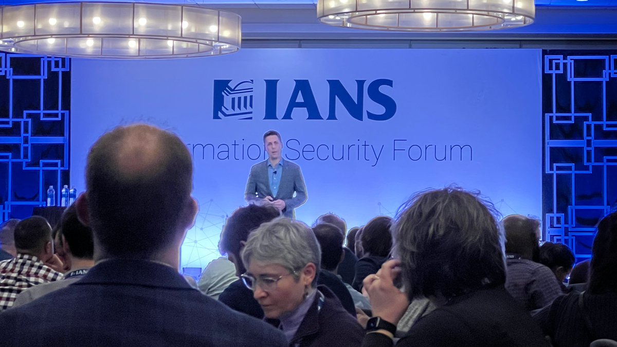 IANS_Security's tweet photo. Our Minneapolis InfoSec Forum is underway w/ our keynote from @aboutsecurity
#ians #iansresearch #infosec #informationsecurity #cybersecurity #cyberdefense #securitytraining #minneapolis https://t.co/NY7gzqPNqb