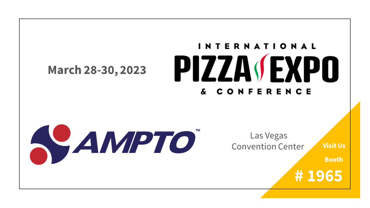 AMPTOMiami's tweet photo. 🆕   Visit US #1965 : Pizza Expo Las Vegas 🔄 - https://t.co/jBfqMAay83 https://t.co/e7Cez2A1hC