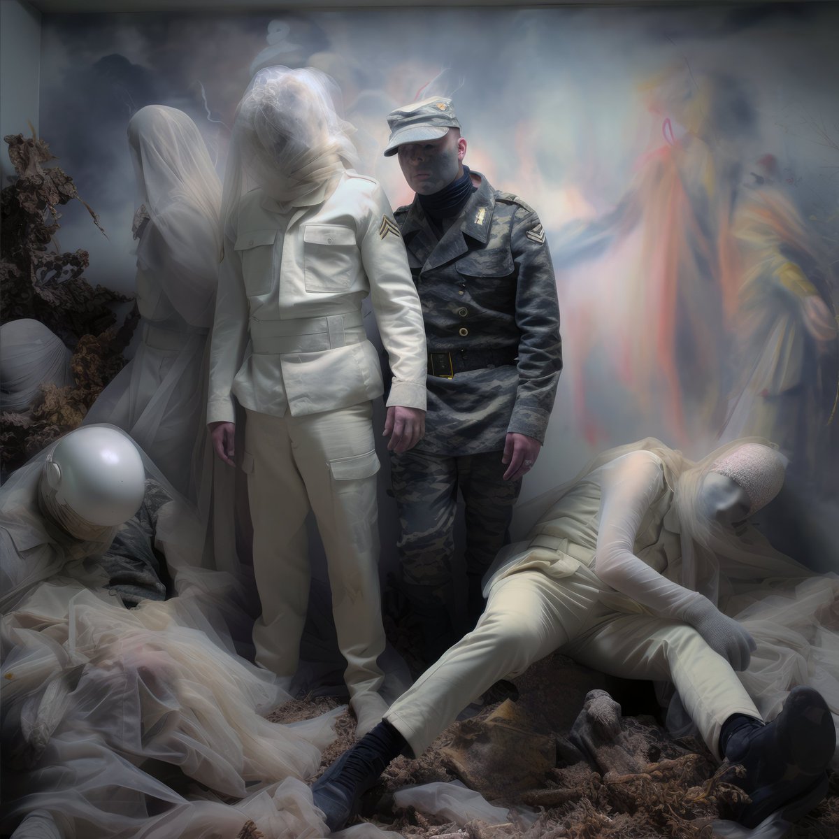 New works in Disasters of War have just been listed! 

This collection uses AI to reinterpret Goya's famous series of prints protesting the brutality of war.   

◾️ 15/15 - 4 tez
◾️ 10/10 - 5 tez
◾️ 5/5 - 8 tez
◾️ 1/1 - Two 24 hour auctions ending 3/29, 2pm UTC

More info 👇