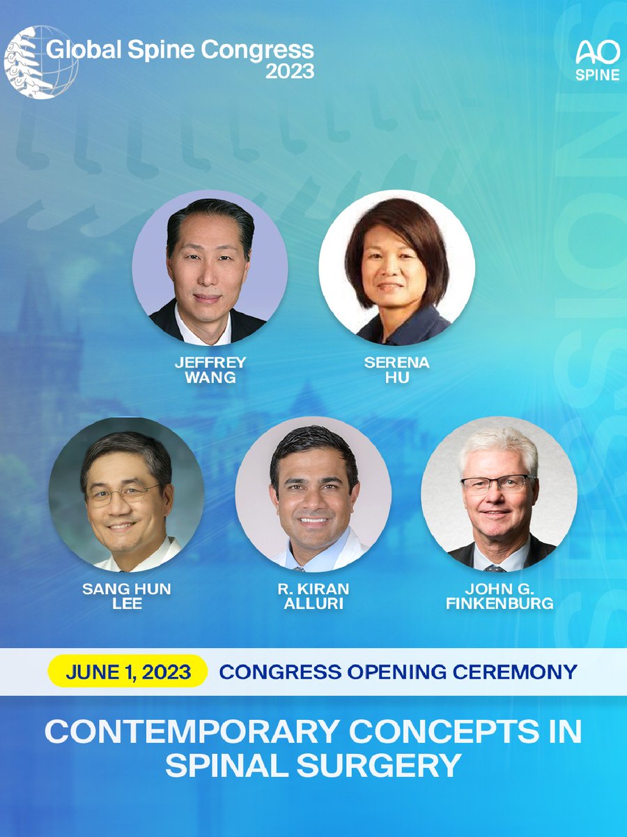 AO Foundation on Twitter "Join AOSpine at the Global Spine Congress