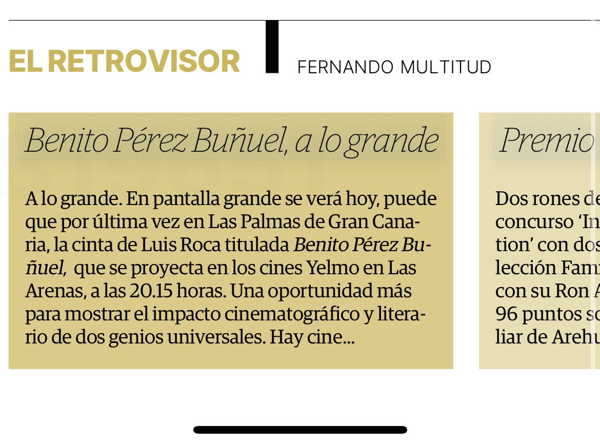 LuisRocaA's tweet photo. Agradecidos a @laprovincia_es @ajcace @fcanellada por el apoyo a nuestra querida película 🎥. Hoy, efectivamente, puede ser su último pase en la ciudad donde se ideó, produjo y rodó. La de Galdós. 

@karmafilms @MartadeSantaAna @ACEcultura @cmperezgaldos @YolandaArencib1 https://t.co/yXnRPwJClW