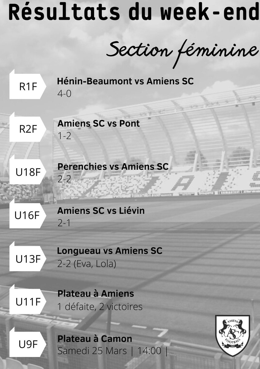 Amiens SC Féminines tweet media