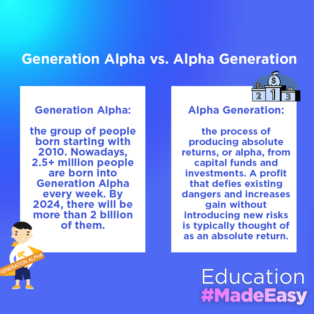 Do you know the #difference between #GenerationAlpha & #AlphaGeneration?