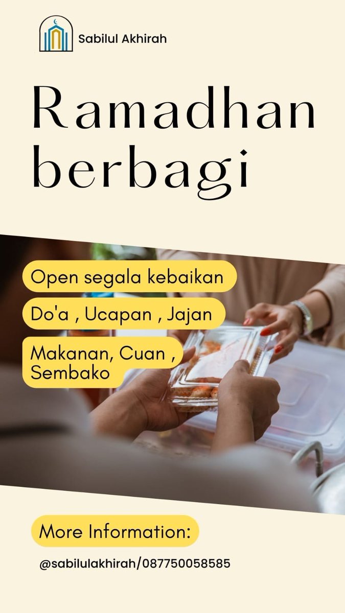 abhiprayaaa's tweet photo. Untuk : Warga Twitter 
Bagi saudara-saudara yg ingin berbagi kebaikan dg sesama, musholla kami bisa menjadi wadah utk kebaikan bersama dibulan suci Ramadhan . Salam hangat dari kami , Terima Kasih https://t.co/AASmCTqYK2