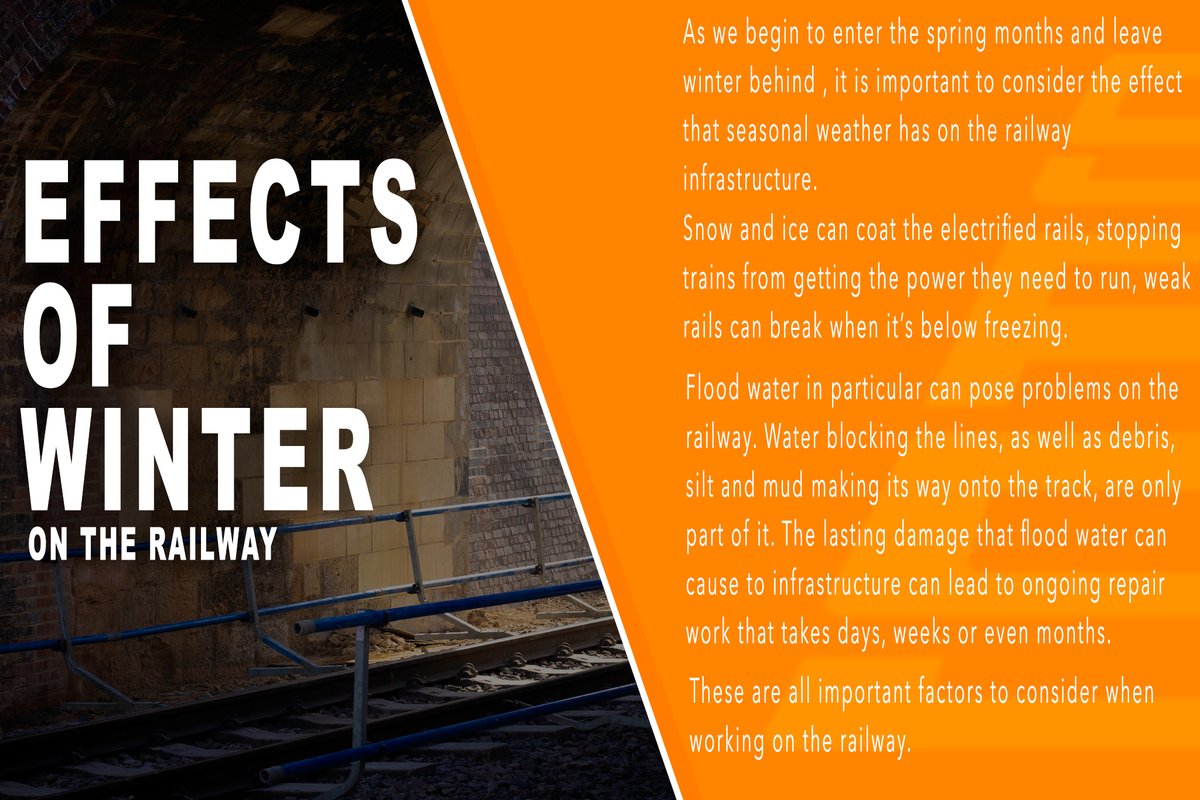 SASRopeandRail's tweet photo. As we continue to feel the winter elements , it is important to consider the effects that the weather has on the railway infrastructure, not only for rail traffic but for those who work on track also.

#railway #infrastructure #weatherdamage #networkrail #safety #landslip https://t.co/3hBKroiRvT