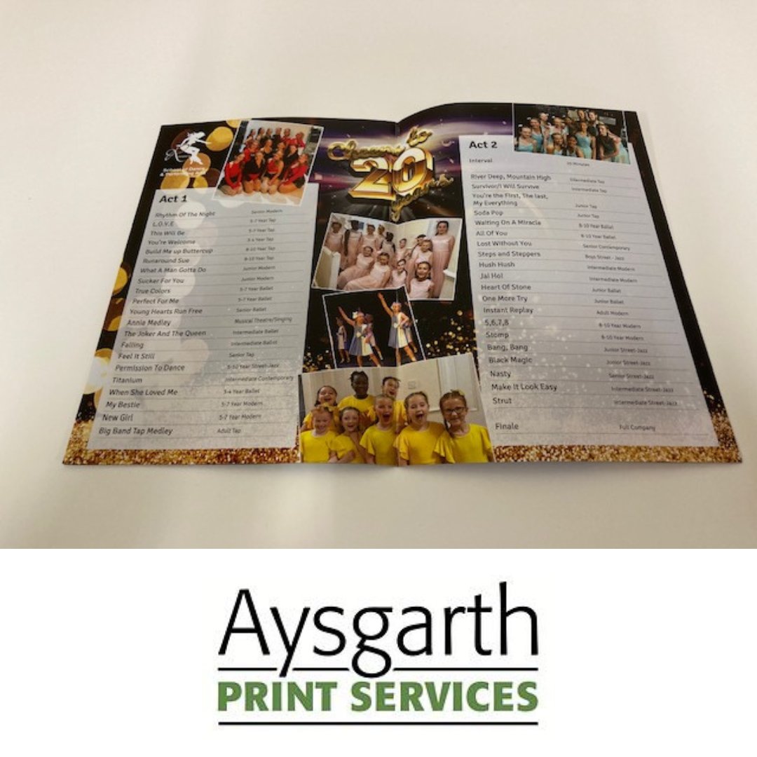 AysgarthPrint's tweet image. We love designing and printing event and theatre programmes. Give us a call about your printing needs - no job is too big, too small or too theatrical! #creativeprinting #programmes #romford #romfordprinters #localprinter #localprintspecialist #aysgarthprint @spendlocaluk