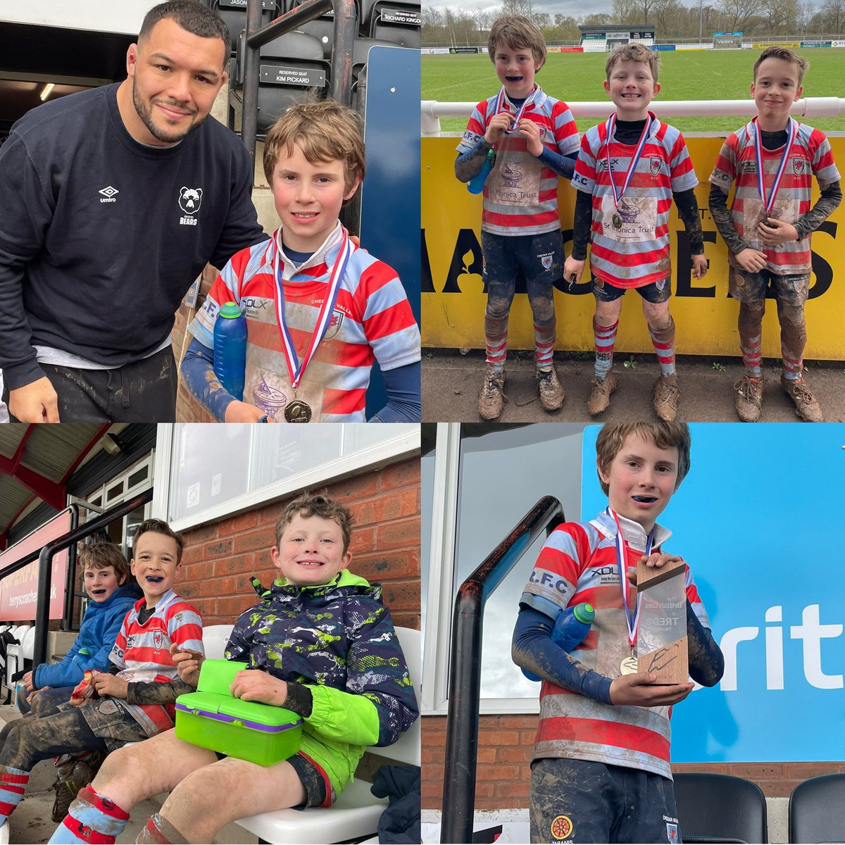 Congratulations to Maximus, Harvey, Hugo &amp; Ru who all took part in the U9s Somerset County Rugby Tournament in Taunton! They played 5 different rugby matches against teams from across Somerset &amp; got to meet <a href="/EllisGenge/">Gengey</a> from <a href="/BristolBears/">Bristol Bears 🐻</a> and <a href="/EnglandRugby/">England Rugby</a> We are so proud of you⭐️