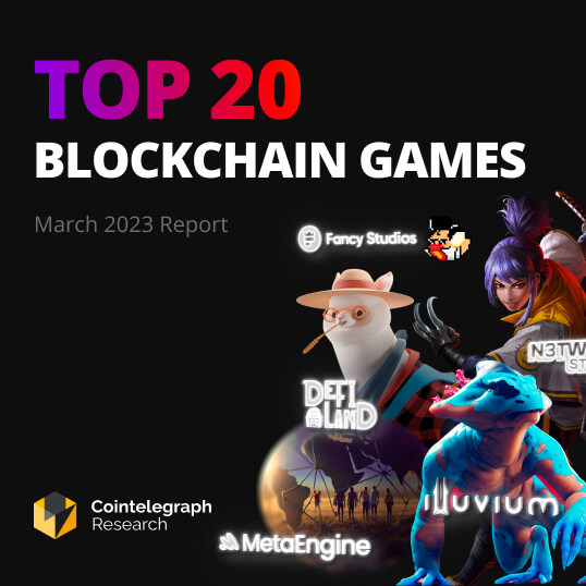 Cointelegraph's tweet photo. 🚀 Discover the Top 20 Blockchain Games in @CointelegraphCS's new research report!

Uncover trends, challenges, and opportunities shaping the future of the gaming industry. 🌐💡

Ready to level up your knowledge? Dive into the FREE report at https://t.co/5HqNeCRNsQ 📘👀 https://t.co/jPxRo13lCZ
