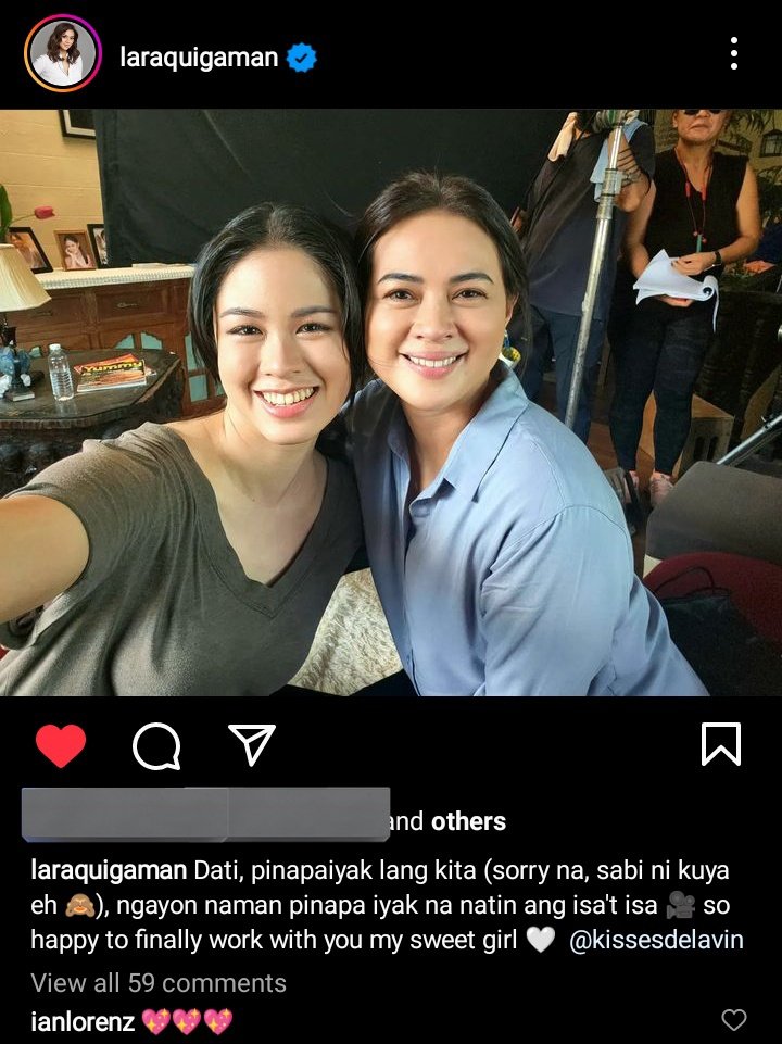 nice to see <a href="/laraquigaman/">Lara Quigaman Alcaraz</a> &amp; <a href="/KissesDelavin/">Kisses Delavin</a> in one frame ❤️

Papaiyakin nyo rin ba kami? 😅