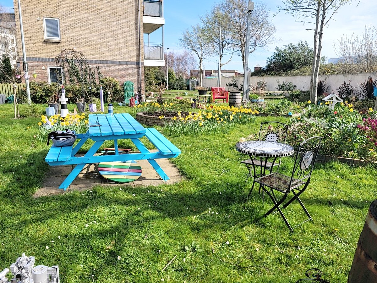 coophousingie's tweet photo. It was a beautiful day yesterday to visit the community garden in Newtowncourt created and maintained by Members. #CHIcommunity #CallingIn #CommunityGarden https://t.co/QwTmfc06r3