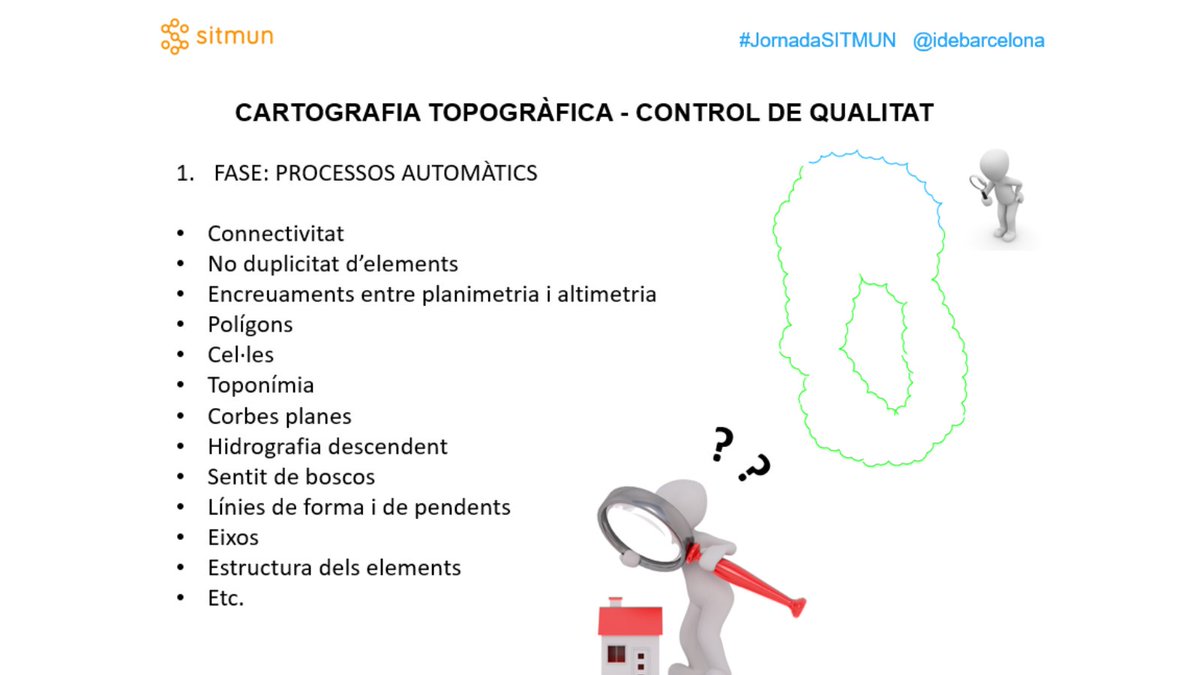 IDEBarcelona's tweet photo. En Miguel Mejías de l’#OTCSL de la @diba mostra el procés d’elaboració de la cartografia topogràfica local i els seus usos. #JornadaSITMUN https://t.co/0wiLpGdGav