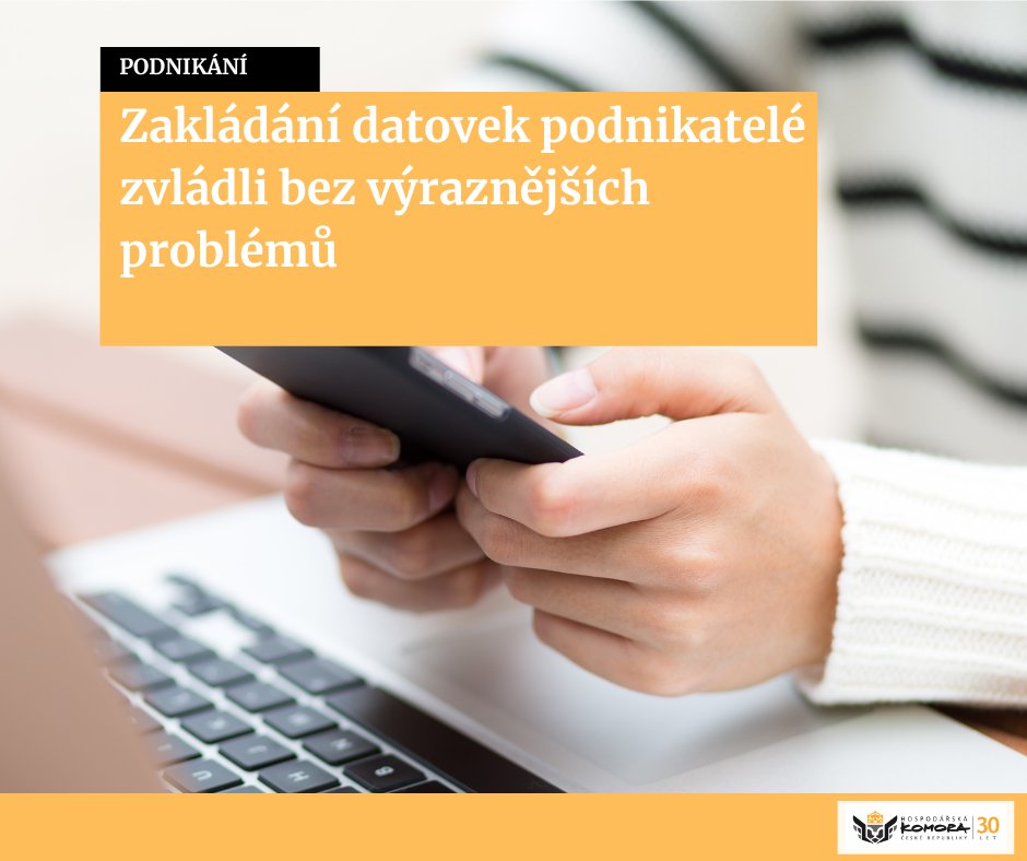 TISKOVÁ ZPRÁVA | Zakládání datovek podnikatelé zvládli bez výraznějších problémů 👉 bit.ly/datove_schrank…