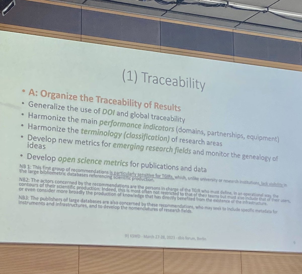 The first main recommendation from the studying on scientific impact of research infrastructure: Traceability of results. On the top of it are… PIDs. 
#9KSWD #konsortSWD #researchdata #persistentidentifiers #RDM #FDM #FAIRdata #berlin @ratSWD @NFDI_de