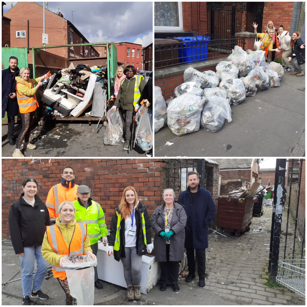 Following yesterdays team effort for the GB Spring Clean event, which focused around Sunnybrow area. The mission continues, having developed some key links. 
Thank you Redgate Holding for supplying a skip 🙂 

@Arconhousing <a href="/Biffa/">Biffa</a> 
<a href="/KeepBritainTidy/">Keep Britain Tidy</a> <a href="/MyGreatPlace/">Great Places Housing Group</a> <a href="/DWP/">DWP</a>
