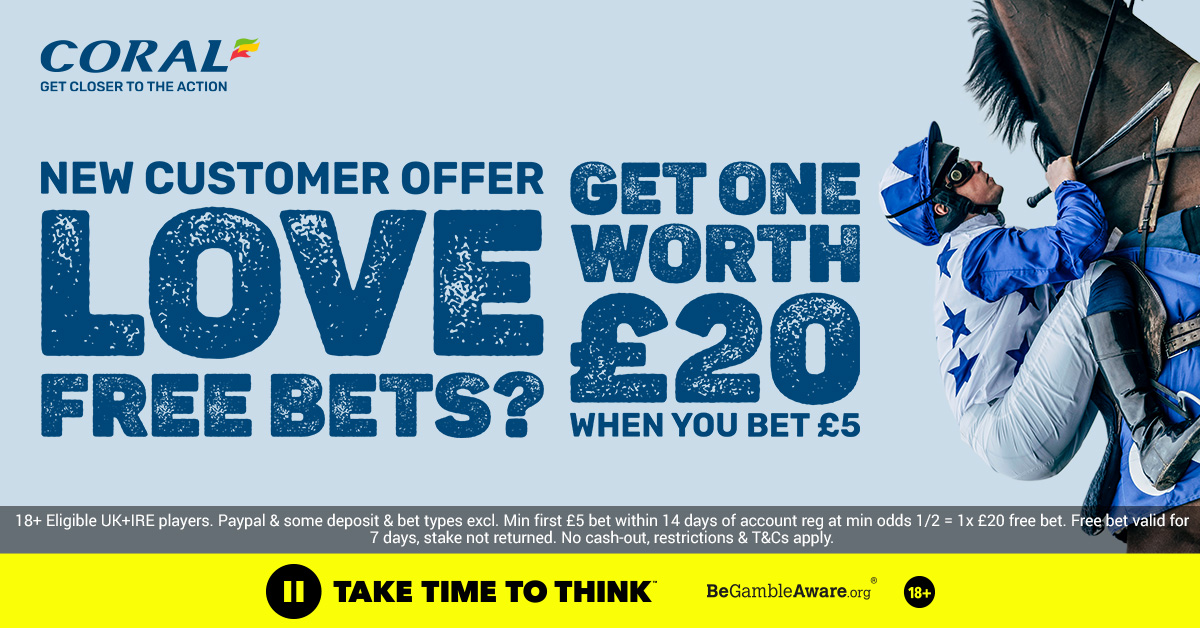The Winners Enclosure on Twitter "💙 CORAL OFFER 💙 Get £20 IN FREE BETS