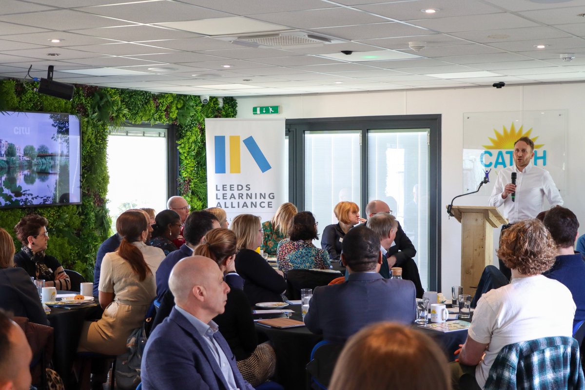 LLAlliance's tweet photo. Fantastic to hear from Leeds City Council CEO @tomriordan and @CituUK Managing Director Jonathan Wilson at the 'Leading Inclusive Innovation' meeting @CATCHLeeds on Friday. Read more about the event here: https://t.co/b3g5XbUHBf

#Collaboration #LLABreakfast 🟦🟨🟦 https://t.co/1dq45dWocn