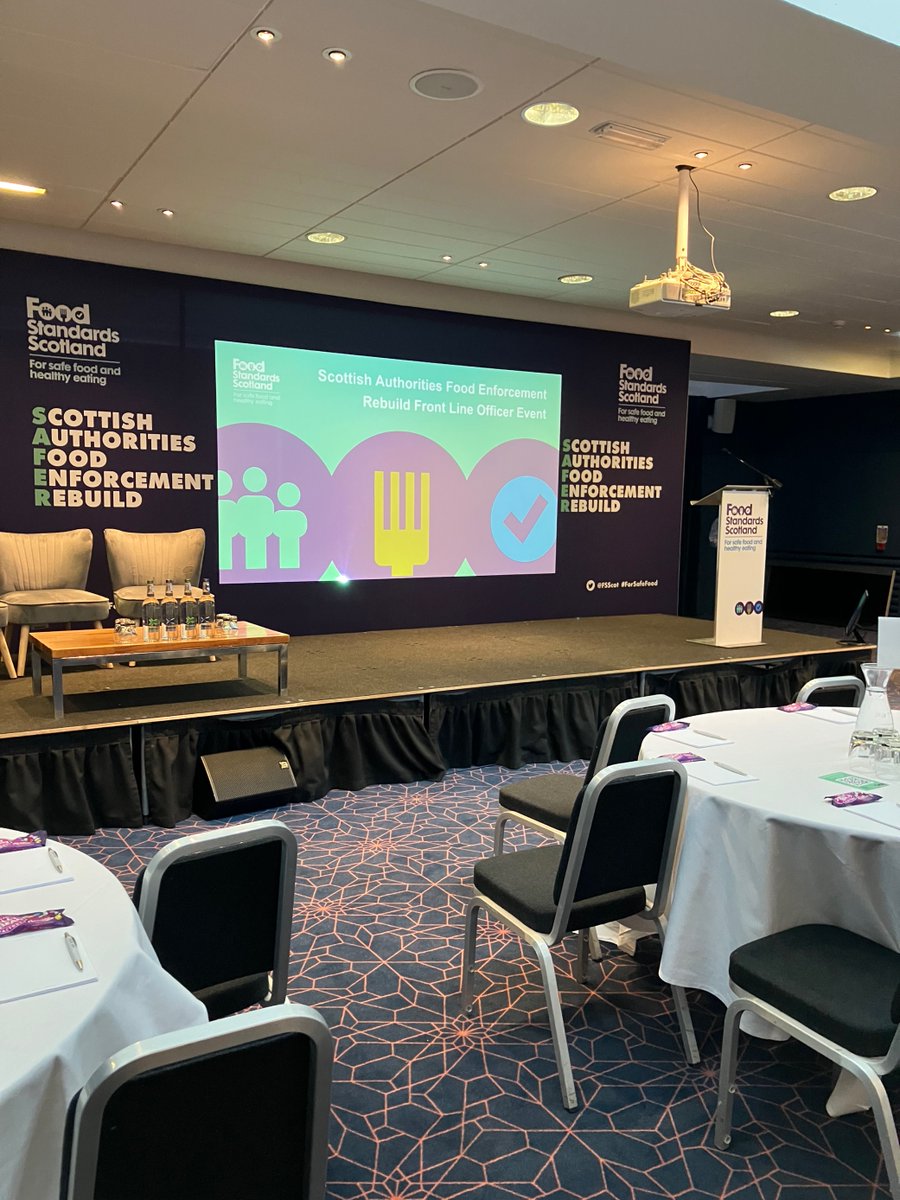 FSScot's tweet photo. We're looking forward welcoming environmental health colleagues from Scottish local authorities to our SAFER conference that takes place today and tomorrow.
#ForSafeFood #FSSLA23 https://t.co/ngJlzyyUv8