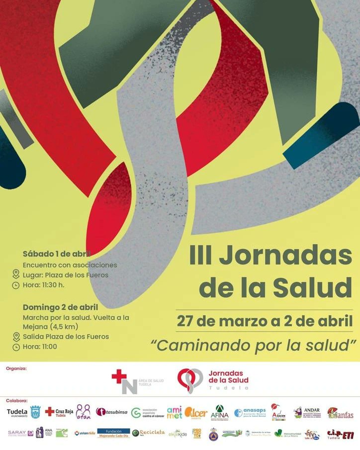 Anunciamos que desde el 𝐀́𝐑𝐄𝐀 𝐃𝐈𝐒𝐄𝐍̃𝐎 𝐆𝐑𝐀́𝐅𝐈𝐂𝐎 de AMIMET | Nos hace mucha ilusión haber diseñado la imagen de esta III edición de las 𝐉𝐨𝐫𝐧𝐚𝐝𝐚𝐬 𝐝𝐞 𝐥𝐚 𝐒𝐚𝐥𝐮𝐝 que Tudela acogerá el próximo sábado 1 y domingo 2 de abril.

¡Os esperamos!