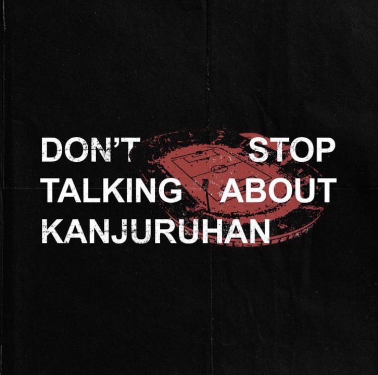 Kalian koar-koar tentang kemanusiaan di Negara lain namun lupa akan Tragedi Kanjuruhan yang kasusnya hingga detik belum mendapat keadilan bahkan para terdakwa malah mendapat vonis ringan &amp; bebas.

#UsutTuntasTragediKanjuruhan