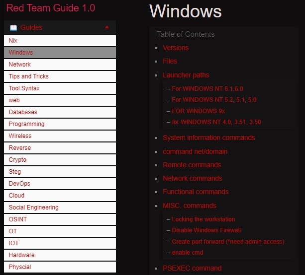 Red Team Guides

A platform that provides red team tutorial and guidance along with cheatsheets. It is aimed at helping security professionals and enthusiasts to learn about red teaming and penetration testing techniques.

github.com/redteamguides/…

Web… t.me/hackgit/8037