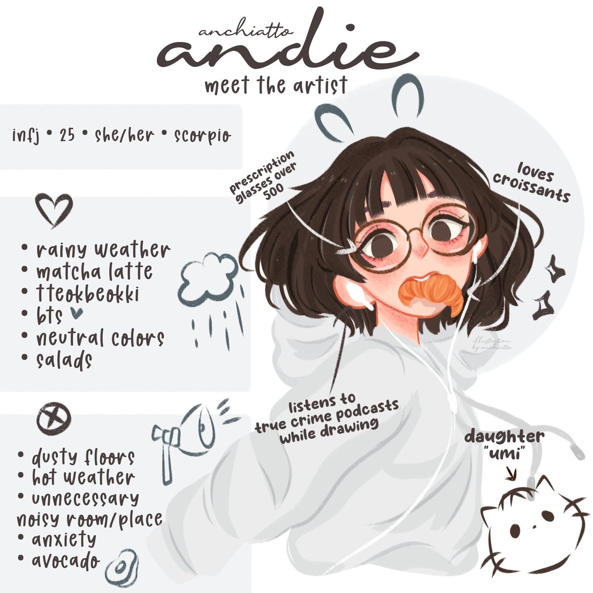 Happy 1k 🤍 thank you so much for trusting and believing on me. You've seen a lot of artstyles I've been through, I hope you'll love this new artstyle of mine 🐻‍❄ Here's the Meet The Artist I promised! 🤍