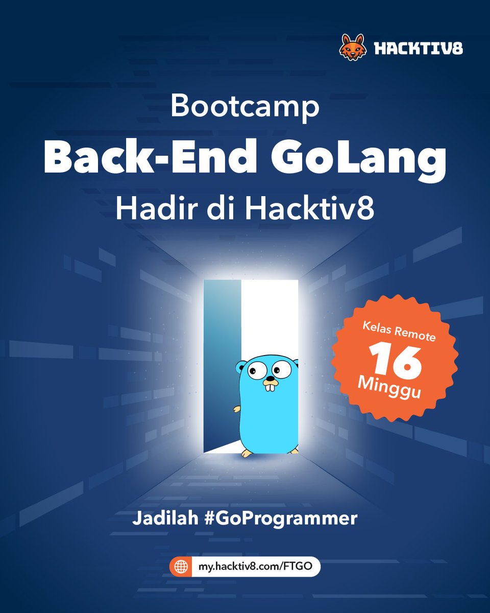 hacktiv8id's tweet image. Bootcamp #GoProgrammer Hadir di Hacktiv8. 🦊

-A thread