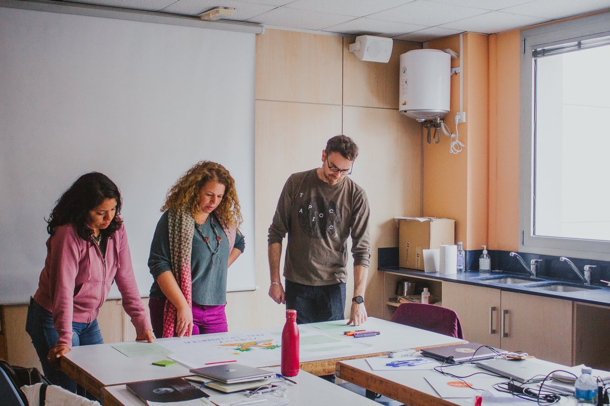RIPESSEurope's tweet photo. Beautiful pictures from last week in Barcelona for the KICK-OFF meeting of our exciting new European project on the creation of a game on #transformativeeconomies ! VIVA #YITEG ! More news coming soon...
#ESS #SSE
@Nexescat @idealudica Ninfea Beehive community Univ St Etienne... https://t.co/dCsB0HrRqq