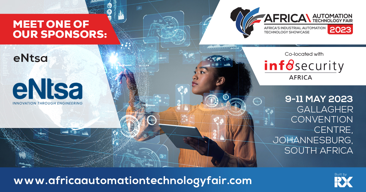 AATF_2025's tweet photo. Meet one of our sponsors @eNtsaEng! If you are interested in meeting this #AATF2023 partner, be sure to join us from 9-11 May 2023 at Gallagher Convention Centre. Get in touch if you are interested in becoming a partner> https://t.co/o54jpP06ZL #Africa #Technology #Automation https://t.co/R725Qdkrhj