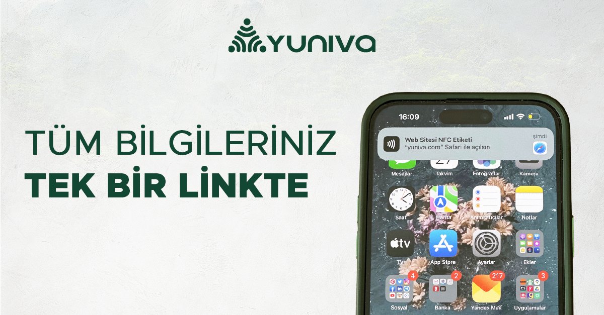 Müşterilerinle paylaşmak istediğin tüm bilgileri tek bir dijital kartvizitte toplayarak iş ağına  canlılık ve etkileşim katabilirsin.

#yunivacard #dijitalkartvizit #dijitalkart #nfccard #digitalbusinesscard