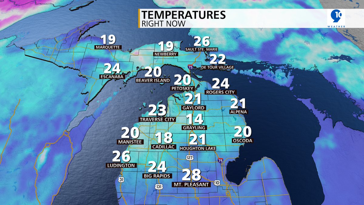 9 & 10 News on Twitter "A look at current temperatures. Chilly start