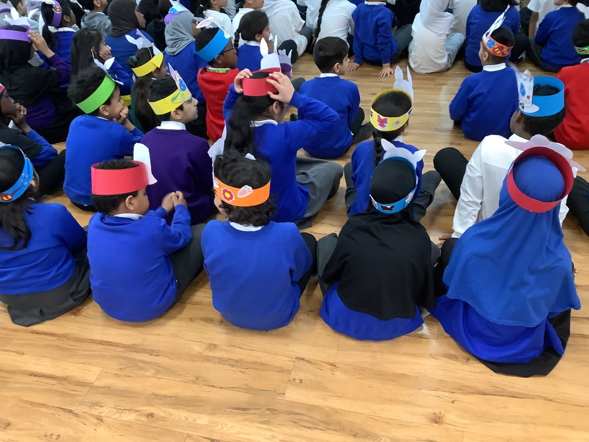 AdderleySchool's tweet photo. What a fabulous #Easter bonnet parade in this mornings #EasterAssembly We were so impressed with all of your creations! @BirminghamEdu 🐰 🥕 https://t.co/arlAUtO0A5