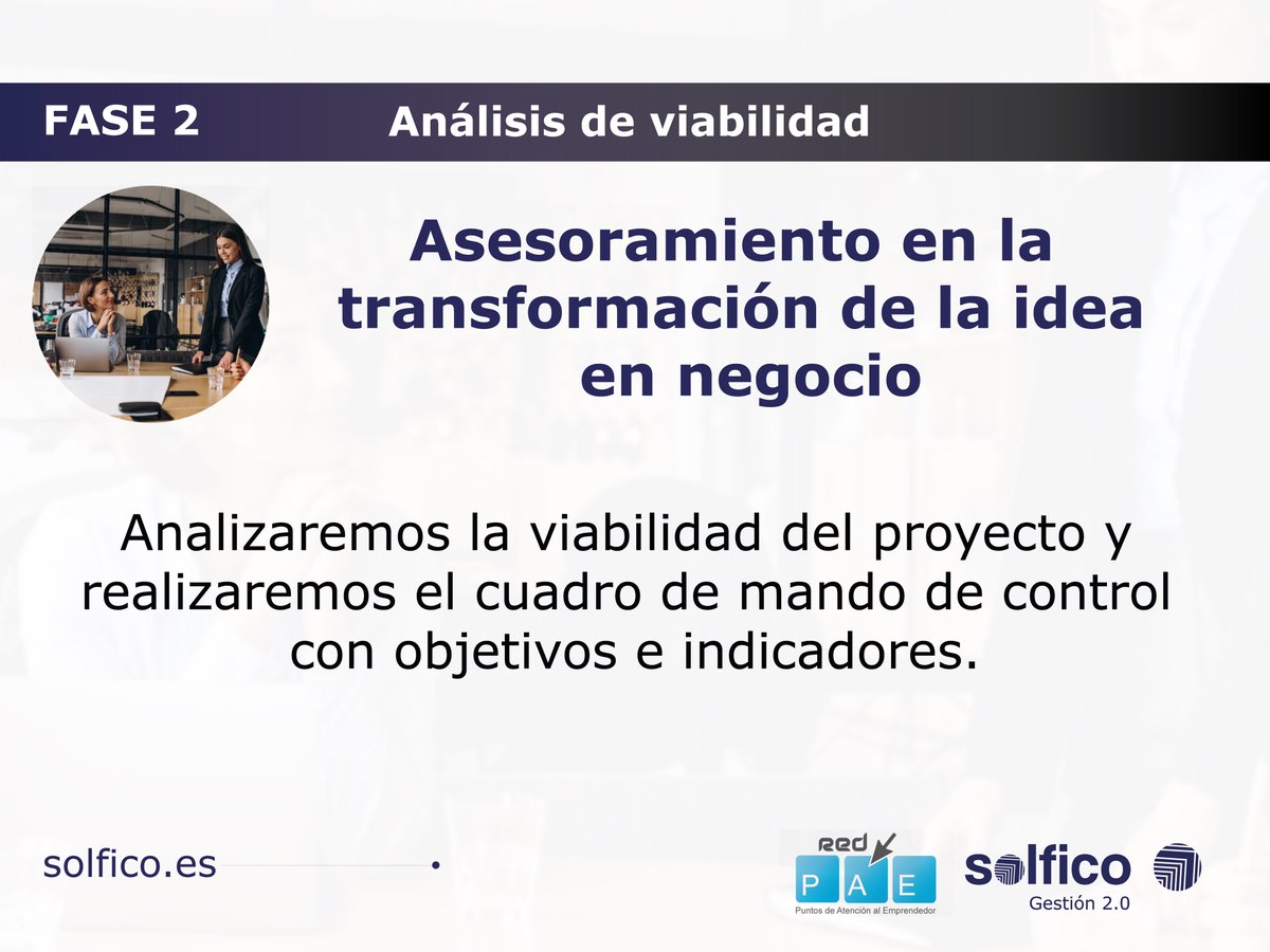 Solfico's tweet photo. En @Solfico , como 𝗰𝗲𝗻𝘁𝗿𝗼 𝗣𝗔𝗘(Punto de Atención al Emprendedor), te ofrecemos información y asesoramiento de forma gratuita para emprender tu actividad empresarial
¿Quieres más informaciónℹ️sobre nuestro servicio puesta en marcha?
https://t.co/Hy9QVnDDYm
#emprendimiento https://t.co/hTrG001lOH