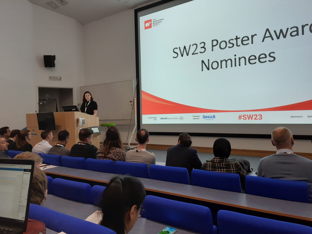 Christine Currie (@drccurrie) on Twitter photo Loving the line of poster speakers in the front row at #sw23. Looking forward to hearing their lightning talks. <a href="/TheORSociety/">The OR Society</a> <a href="/ORS_Res/">OR Society Research and Publications</a> Loving the line of poster speakers in the front row at #sw23. Looking forward to hearing their lightning talks. <a href="/TheORSociety/">The OR Society</a> <a href="/ORS_Res/">OR Society Research and Publications</a>