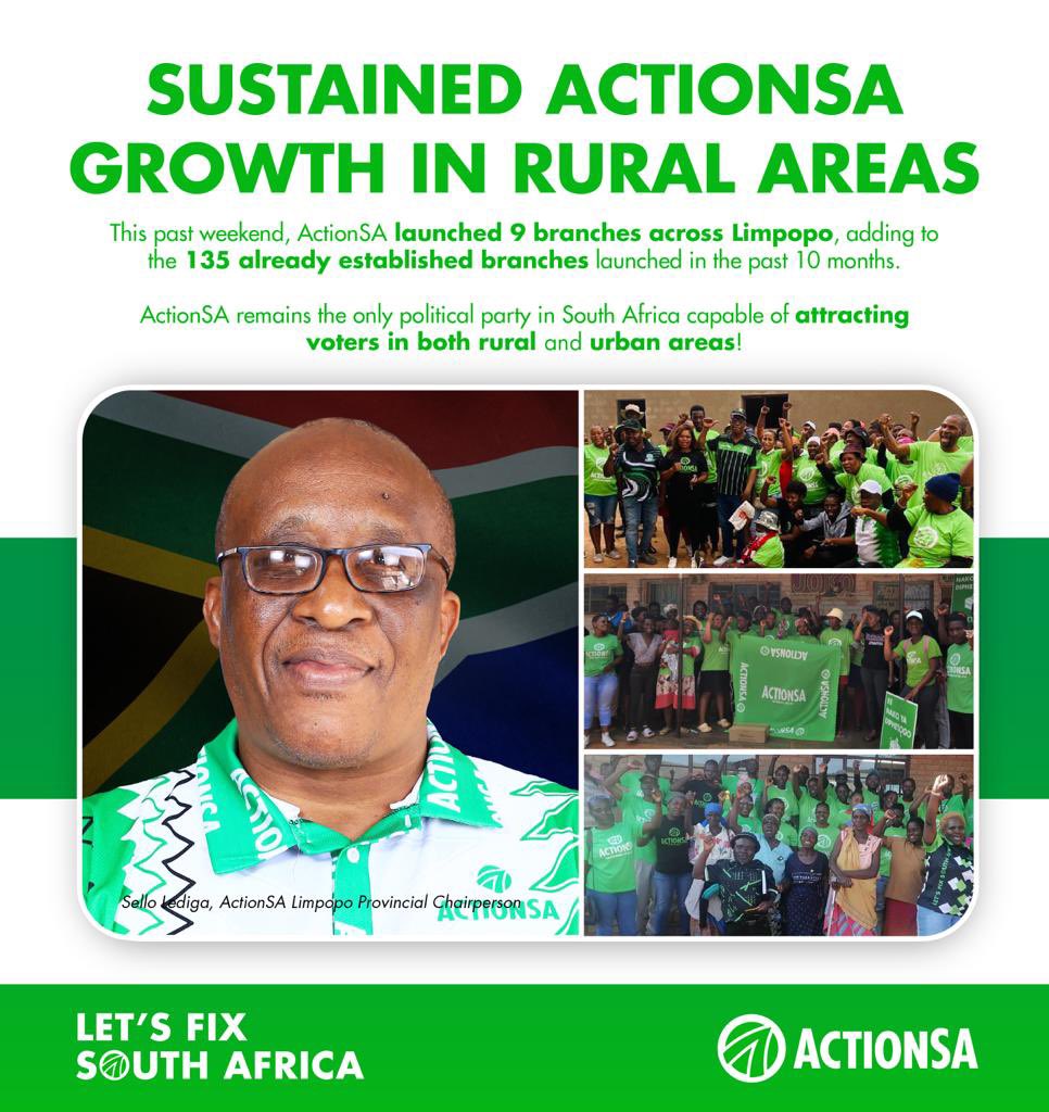 “If you thought our party was Mickey Mouse, think again. We mean business. Project 2024 is our mantra” has been my clarion call for the past 10 months as the party’s growth continues on an upward trajectory. - <a href="/sello_lediga/">Sello Lediga</a> 

<a href="/HermanMashaba/">Herman Mashaba</a> <a href="/VictorMothemela/">Victor Mothemela</a> <a href="/KobeMalebo/">Malebo Kobe, MP</a> <a href="/CollenceP/">Collence Property</a>