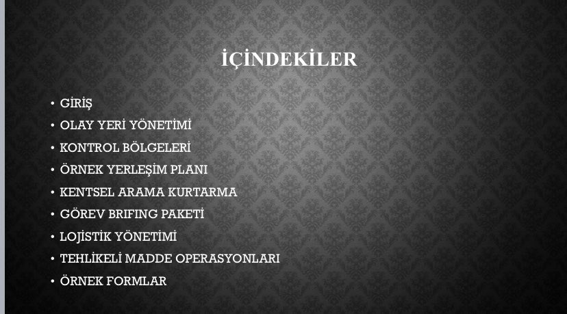 phoebe_121's tweet image. Bir süredir üzerinde çalıştığım “Olay Yeri Komuta Sistemi” eğitim içeriğini tamamlamak üzereyim.
Bilhassa örnek olay odaklı bir çerçeve için uğraşıyordum. 
Şimdi ise istemediğim kadar örnek olay var elimde…
#insarag #incidentcommandsystem