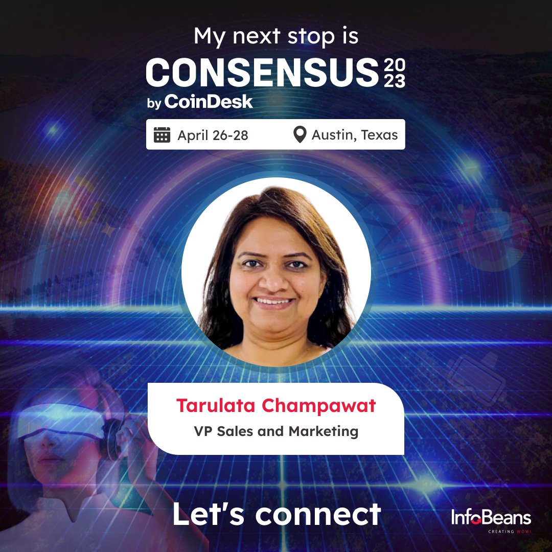 Anticipating a great time at #Consensus2023, See you in #Austin for abundant brainstorming on #Web3 and #MetaverseNFT  

If you're evaluating partners to execute on-shore or co-shore/offshore #blockchain projects, we should talk!