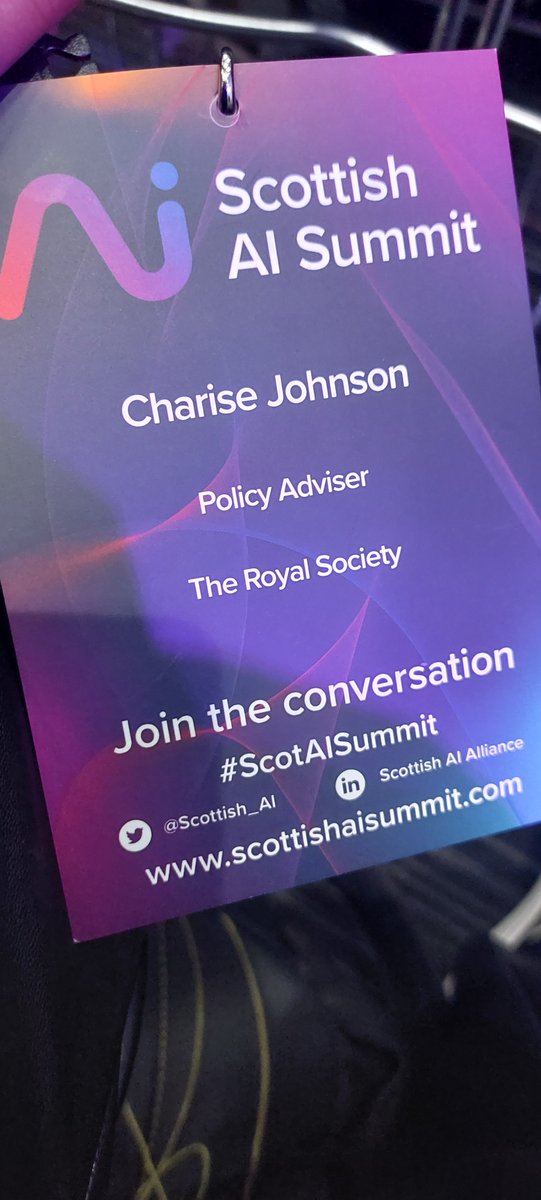 At the #ScotAISummit in Glasgow! Updates to come

If you're here and interested in meeting, DM me!