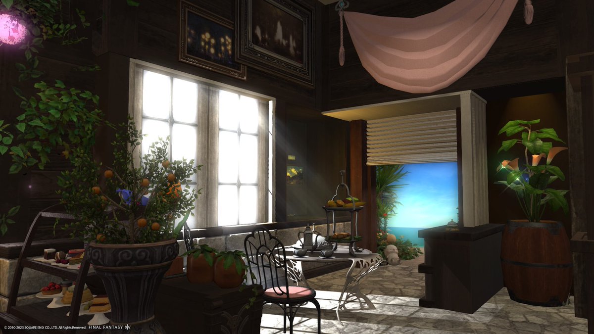 テーマ 海都の一画に無許可でカフェを造ってしまったモーグリ達
ハウス名 Moogle's cafe in Limsa
キャラクター名 Kurresson'de Dzemael
FC名 WHO FIGHT FURTHER
ハウス所在地 ミストヴィレッジ 第25区 45番地
アピールポイントはリプ欄へ
 #ハウジング行ってもいいですか
 #FF14ハウジング