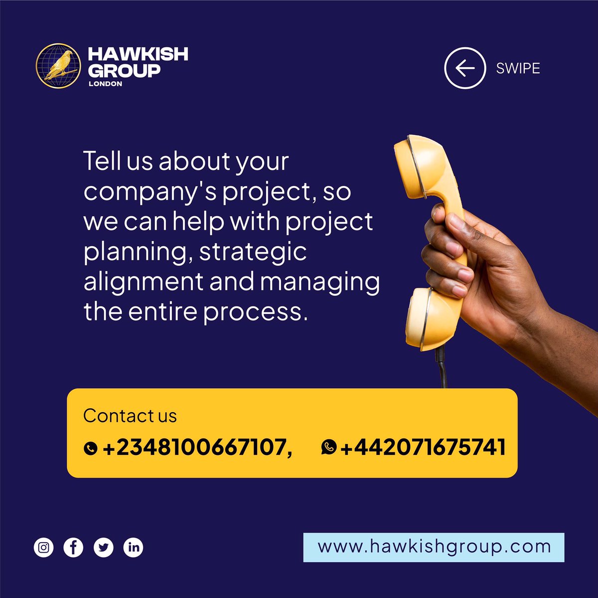 hawkishGroup's tweet photo. Project Management involves identifying and managing risks, careful resource management, smart budgeting, and clear communication across multiple teams and stakeholders. 

Call or WhatsApp +2348100667107 &amp; +442071675741

 #management #projectmanagement #hawkishgroup #planning https://t.co/uAR3EfIHHn