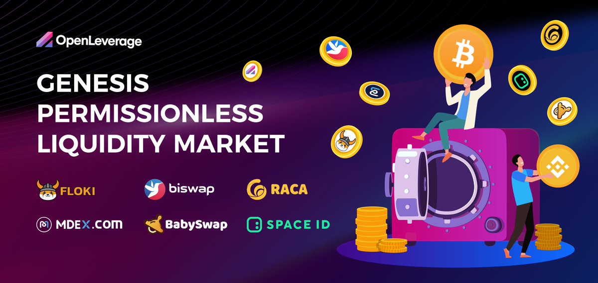 OpenLeverage's tweet photo. We're launching our Genesis Permissionless Liquidity Market campaign and offering 1.45M $OLE as a reward to try our new features🤑

Our campaign is cohosted &amp; sponsored by:
@Biswap_Dex, @babyswap_bsc, @RACA_3, @SpaceIDProtocol, @Mdextech, &amp; @RealFlokiInu

https://t.co/2M2TV4WGcu https://t.co/fb5Bwwks1t